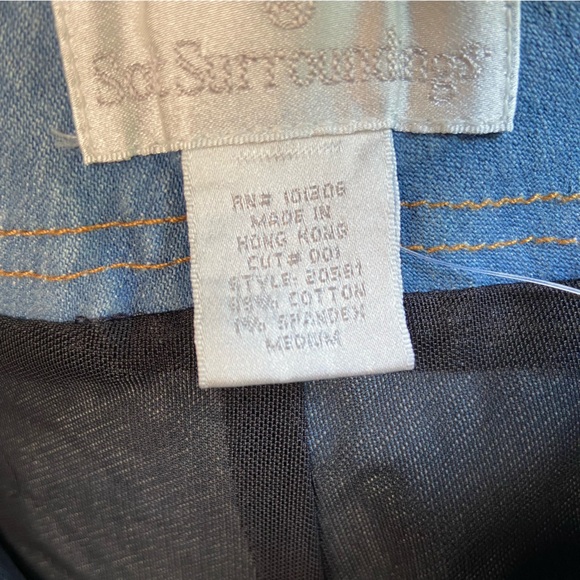 NWT Soft Surroundings Zip Flare Stretch Jeans M New! - Picture 5 of 15